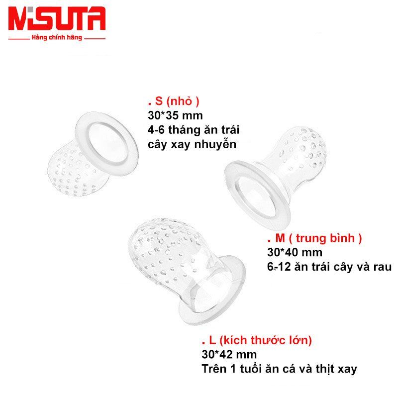 Túi nhai cho bé tập ăn dặm Mitsuta,Baby Tôm Shop