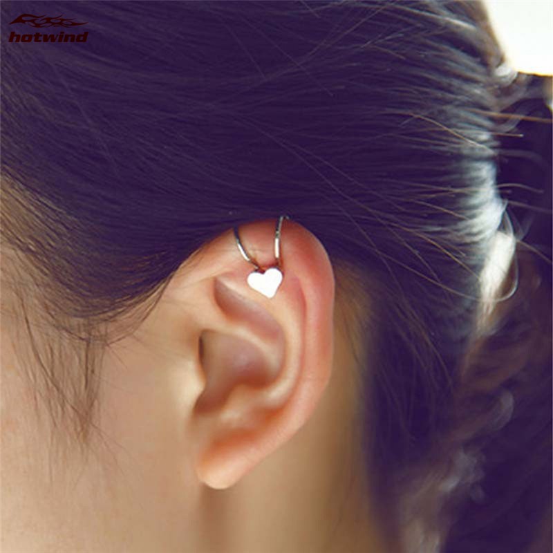 1 Khuyên Tai Chữ U Đính Đá/Ngọc Trai Thời Trang