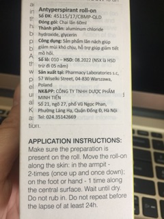 Lăn khử mùi Anty perspirant