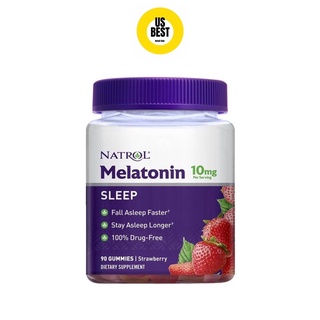 Kẹo ngủ Natrol Melatonin Gummies, hỗ trợ giấc ngủ, loại 90 viên [ Hàng Mỹ ]