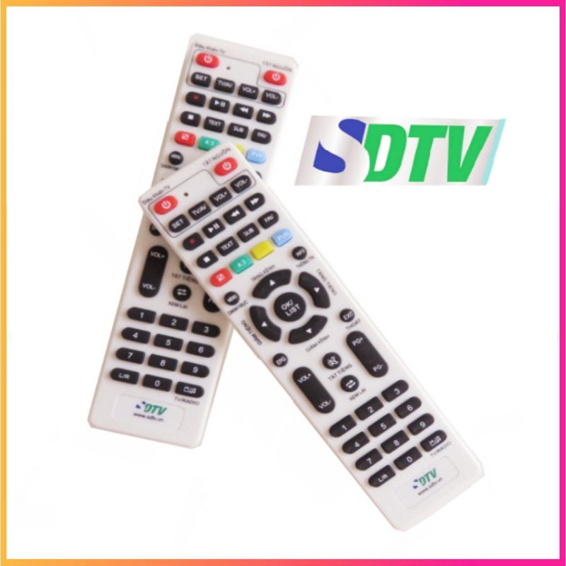 Điều khiển (Remote) Đầu thu xem Truyền hình Kỹ thuật số mặt đất DVB.T2 của SDTV (hàng zin)