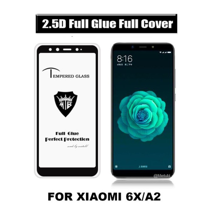 Mi 6X / A2 Kính cường lực Full keo toàn màn hình hàng xịn FullBox