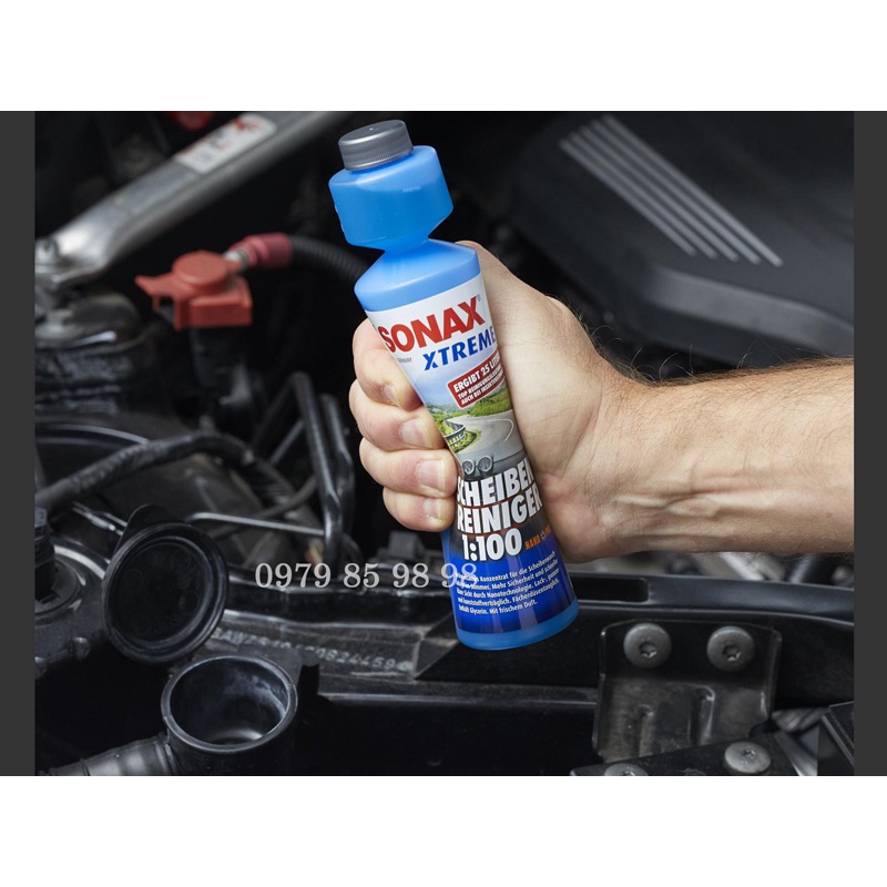 Nước rủa kính xe ô tô làm trong kính lái - Sonax Xtreme Clear View 1:100 NanoPro 271141