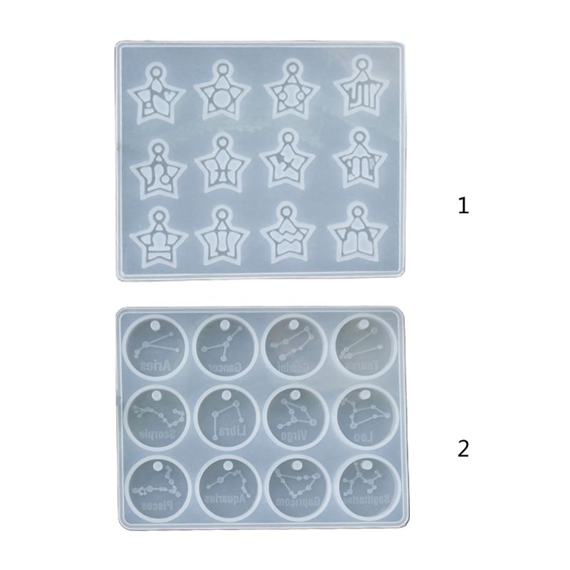 Khuôn Silicone Làm Mặt Dây Chuyền 12 Chòm Sao