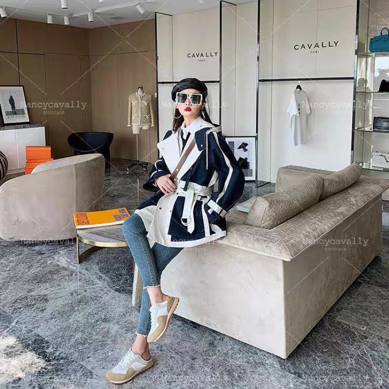 ( ORDER ) Áo Mangto Phối Trắng Xanh | BigBuy360 - bigbuy360.vn