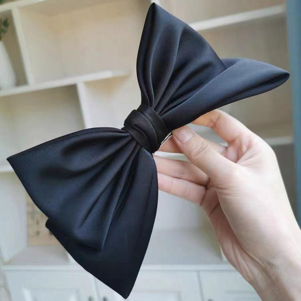 Kẹp Tóc Hình Nơ Cỡ Lớn Phong Cách Retro Thời Trang Mùa Hè Cho Nữ