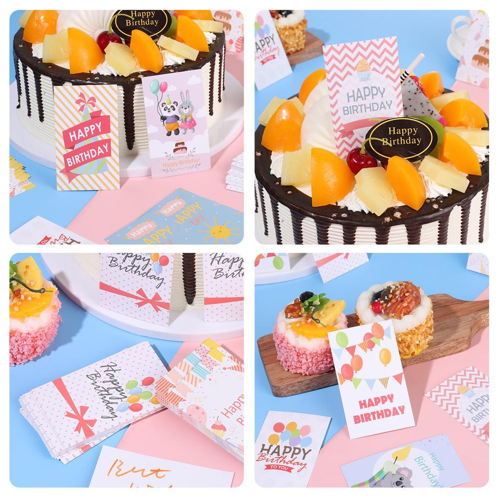 PINEVN Set 30 Thiệp Chúc Mừng Sinh Nhật Hình Thú Hoạt Hình Đáng Yêu