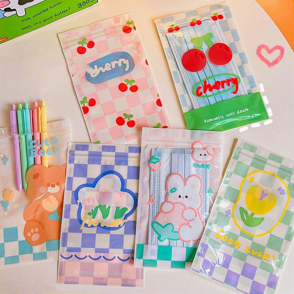 JONYE Túi Zip Nhựa Đựng Bánh Quy Chống Thấm Nước Hình Thỏ Xinh Xắn