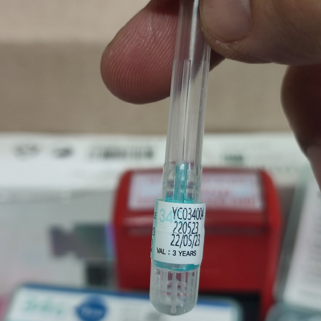 (Q1-HCM) 1 Cây Kim Tiêm Meso 34g-4mm Sharp Needle | Kim Tiêm Nano Cá Hồi - Tiêm PRP Căng Bóng Siêu Nhỏ