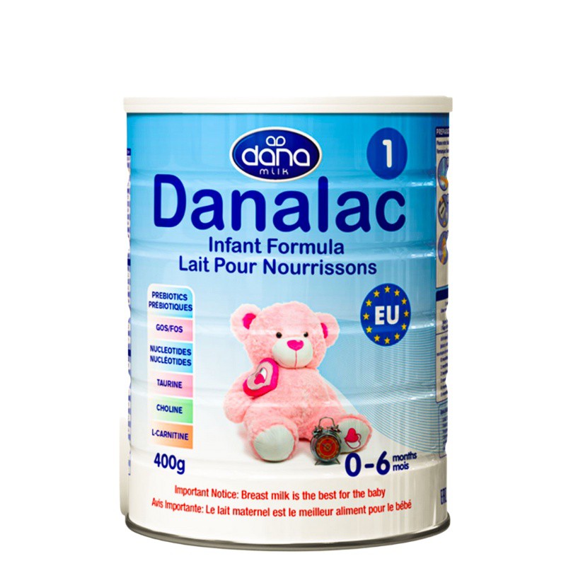 Sữa bột DANALAC số 1 - Hộp 800g Hồng Trà Wonder