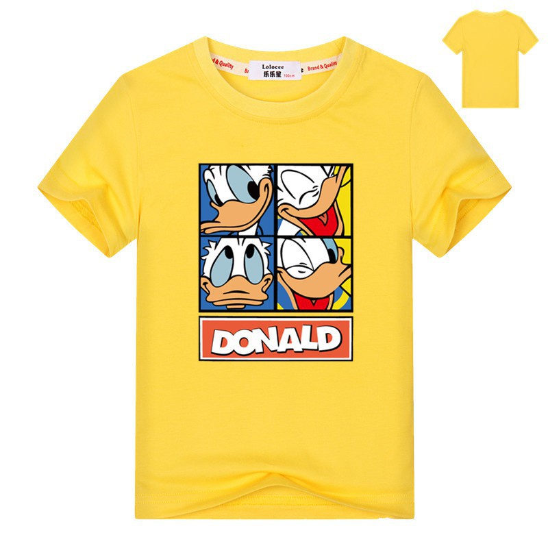 Áo thun trẻ em💖Áo cotton mát mịn In Hình Vịt Donald siêu kute dễ thương cho bé trai và bé gái - SSSHOP