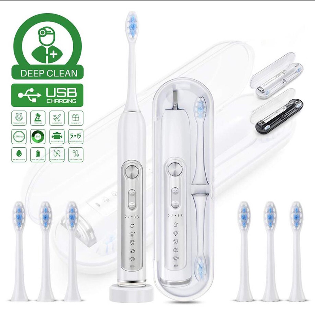 Bàn Chải Đánh Răng NEOAND Sonic Điện N1S sạc không dây 31.000 vòng/phút 15 Chế Độ Đánh Răng Với 2 Phút Hẹn Giờ