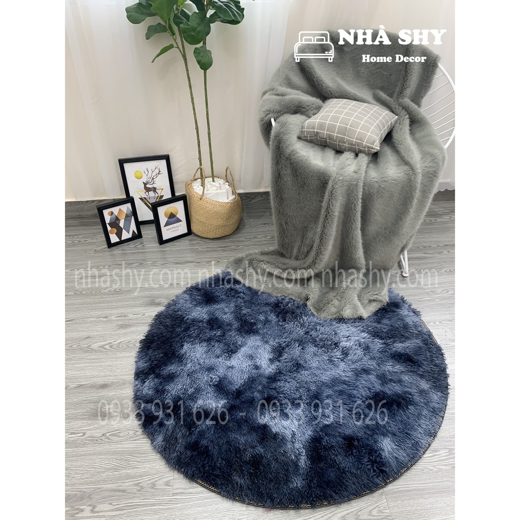 Thảm Lông Hình Tròn Chụp Hình Quần Áo - Đầm Váy - Mỹ phẩm [Nhiều size] [Nhiều màu] | BigBuy360 - bigbuy360.vn