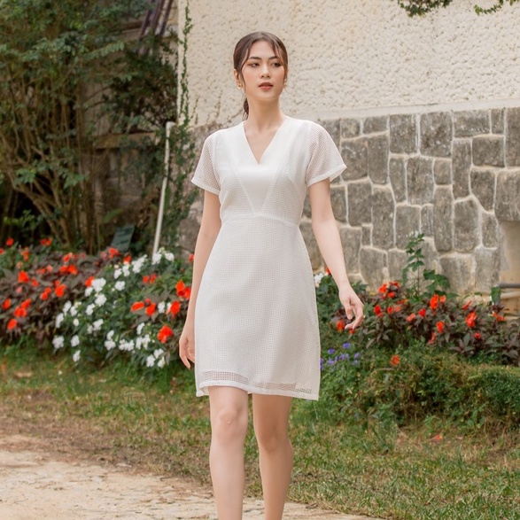Đầm Nữ Đi Tiệc Bạch Vi - Đầm Trắng - LAHOA