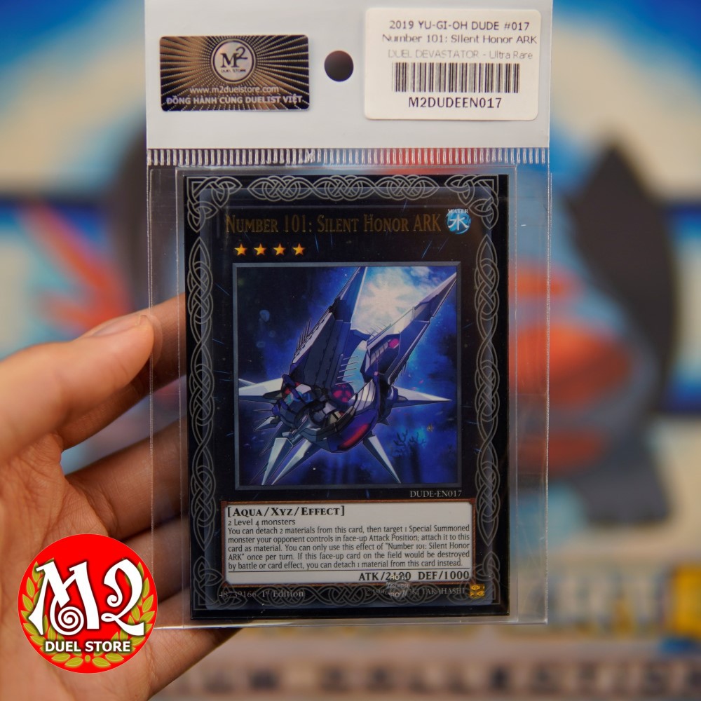 Thẻ bài yugioh DUDE-EN017Number 101: Silent Honor ARK - Ultra Rare -  Bảo quản M2SCCQ-LITE