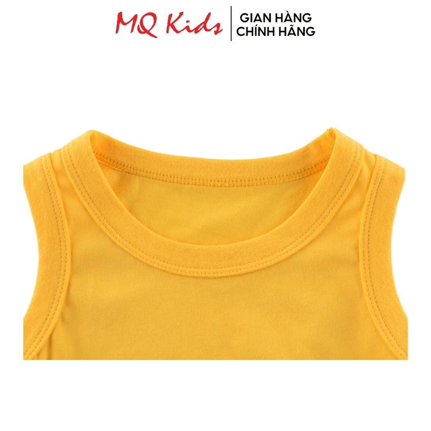 Áo thun ba lỗ cotton cho bé MQ kids trơn basic hàng chính hãng từ 10-25kg