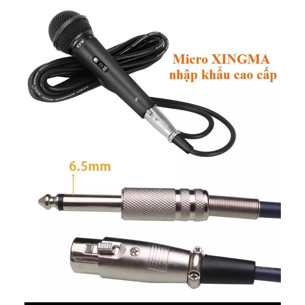 Mic, Micro Karaoke XINGMA AK-319 Tiết Kiệm Pin, Lọc Âm Tốt, Hát Hay Như Ca Sĩ Với Mic Xing Ma - BẢO HÀNH UY TÍN