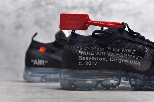 Giày OFF WHITE X NIKE VAPORMAX BLACK