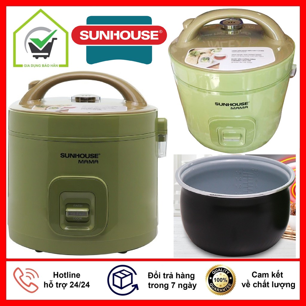 Nồi cơm điện SUNHOUSE MAMA SHD8665G ( Dung tích 1.8L )