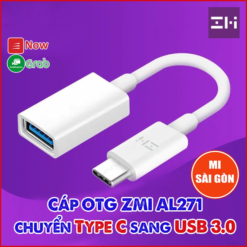 Cáp OTG ZMI AL271 chuyển từ Type C sang USB 3.0