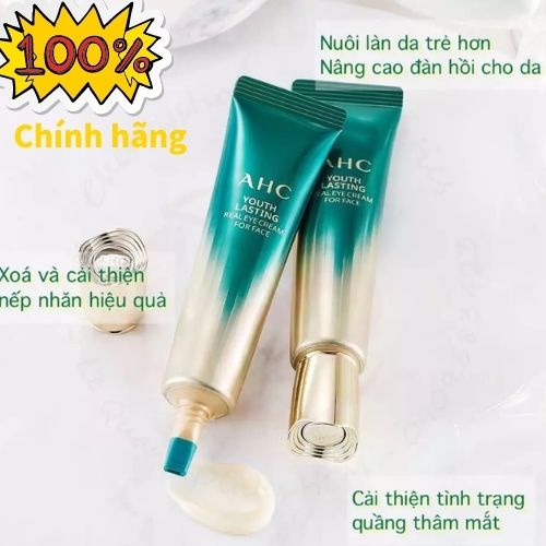 Kem mắt AHC Ageless Real Eye Cream For Face [Hết thâm quầng mắt 100%_Hàng Auth]