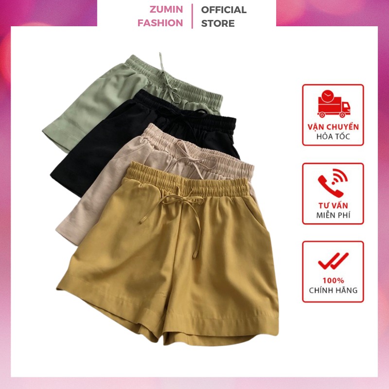 Quần đùi nữ, Quần sóoc nữ màu pastel trẻ trung duyên dáng