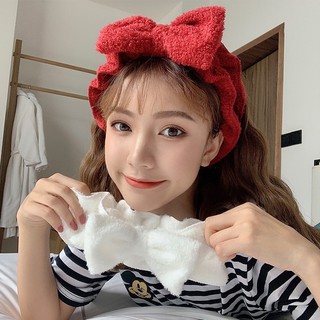 Băng đô turban nữ họa tiết nơ bèo tiểu thư lông xù sang chảnh