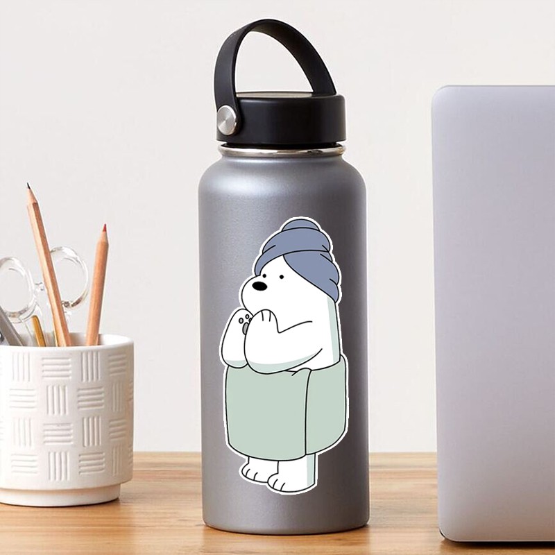 Sticker We bare bear | Sticker Nón Bảo Hiểm, Dám Xe, Dán Laptop, Sticker Guitar Chống Thấm Nước, Chống Bay Màu