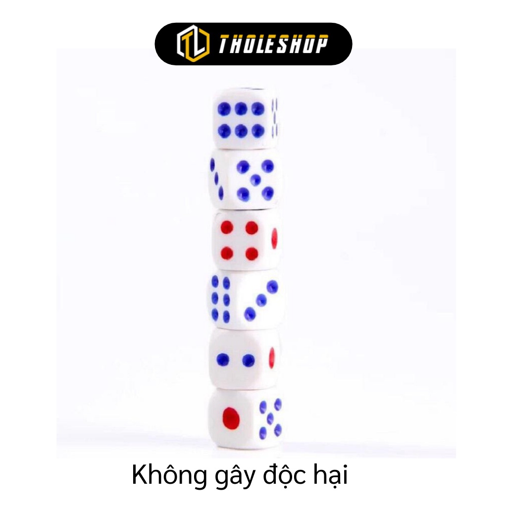 Xúc Xắc - Combo 10 Viên Xí Ngầu 6 Mặt Chơi Cá Ngựa Tiện Lợi 8579