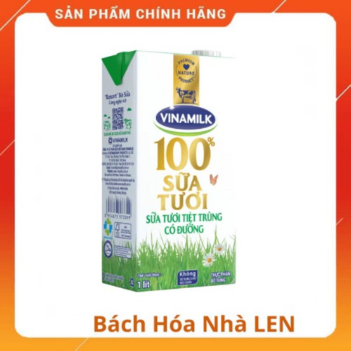 Sữa tươi Vinamlik 1 lít (có đường, không đường, ít đường)