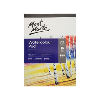 [Mã SKAMLTSM9 giảm 10% đơn 99K] Giấy Mont Marte A5 Giấy Đức 180gsm, dạng pad, 12 tờ - Giấy màu nước Mont Marte