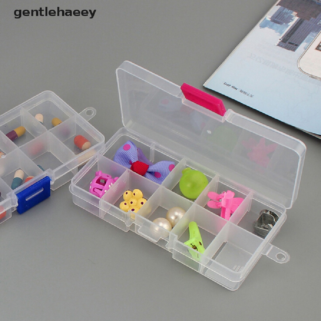 Hộp nhựa 10 ngăn đựng trang sức có thể điều chỉnh ô đựng