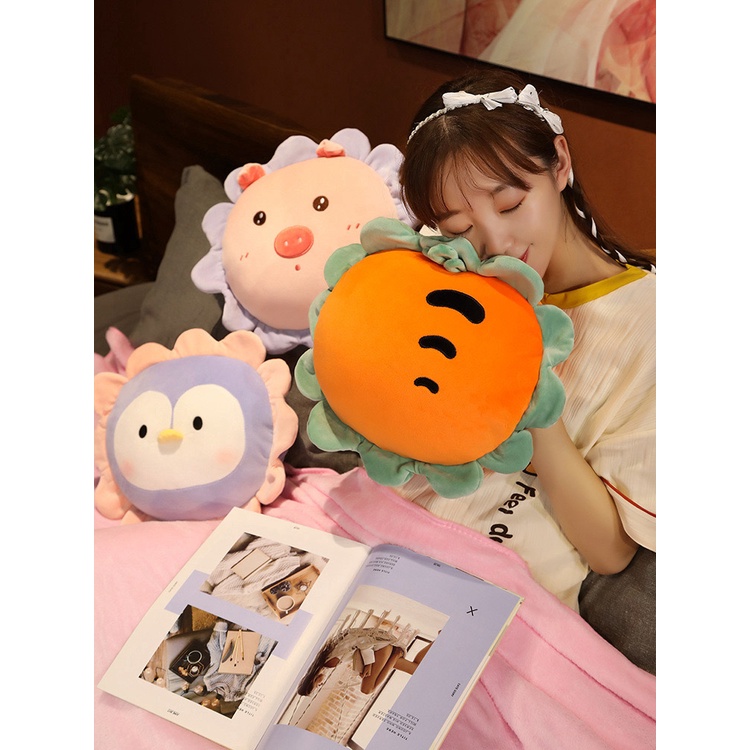 COMBO GỐI MỀN 2IN1 THÚ VIỀN HOA SIÊU CUTE