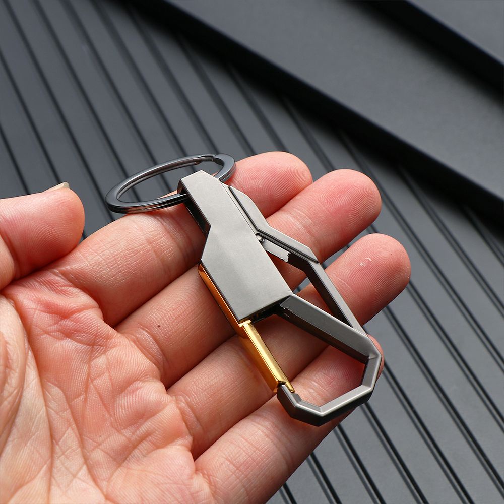 Móc khóa chất lượng cao 4 kiểu tùy chọn dùng để treo chìa khóa xe hơi DIY cho nam