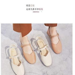 Giày vintage quai hậu nữ