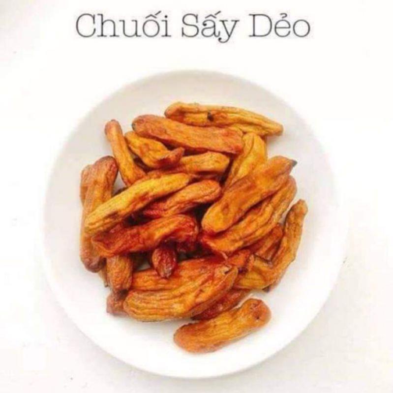 CHUỐI SẤY DẺO  1KG, đồ ăn vặt, nấu chè cực ngon