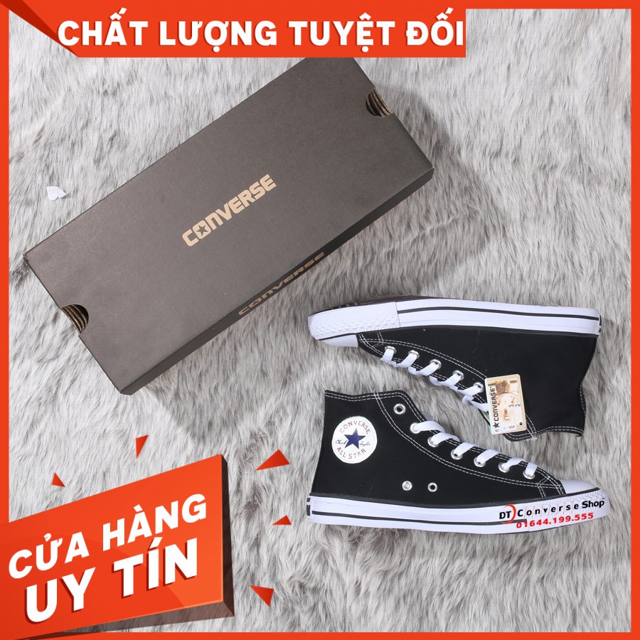 Giày Converse Thời Trang Classic Cao Cổ Đen Trắng Nam Nữ
