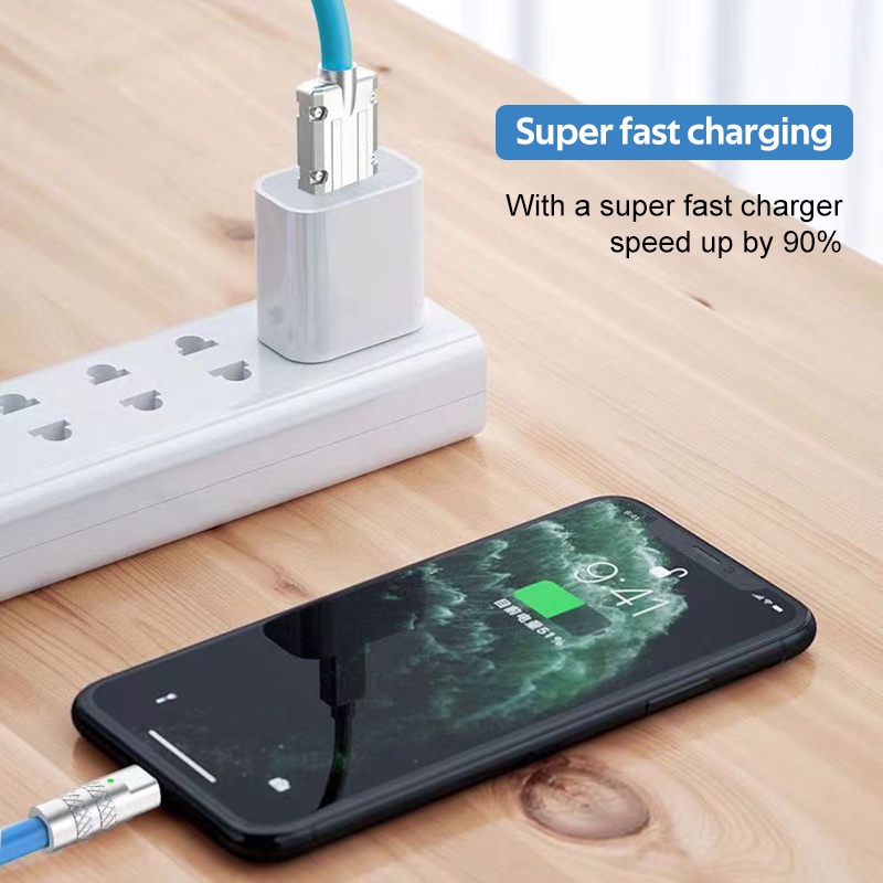 Dây Cáp Sạc USB Type-C 120W 6A 1.2M Cho Huawei Oppo Iphone