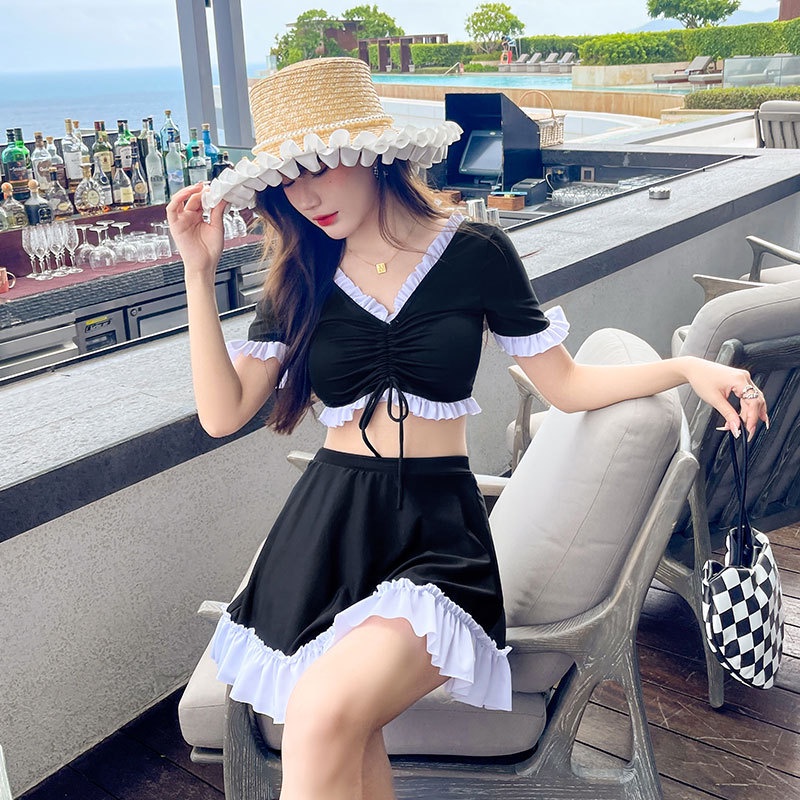 Đồ Bơi Hai Mảnh Phong Cách Retro Cho Nữ