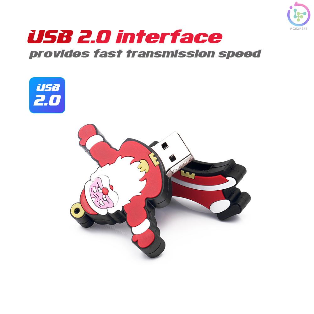 Creative Christmas Series U Disk Portable USB 2.0 High-speed Transmission U Disk Santa Claus U Disk 64GB