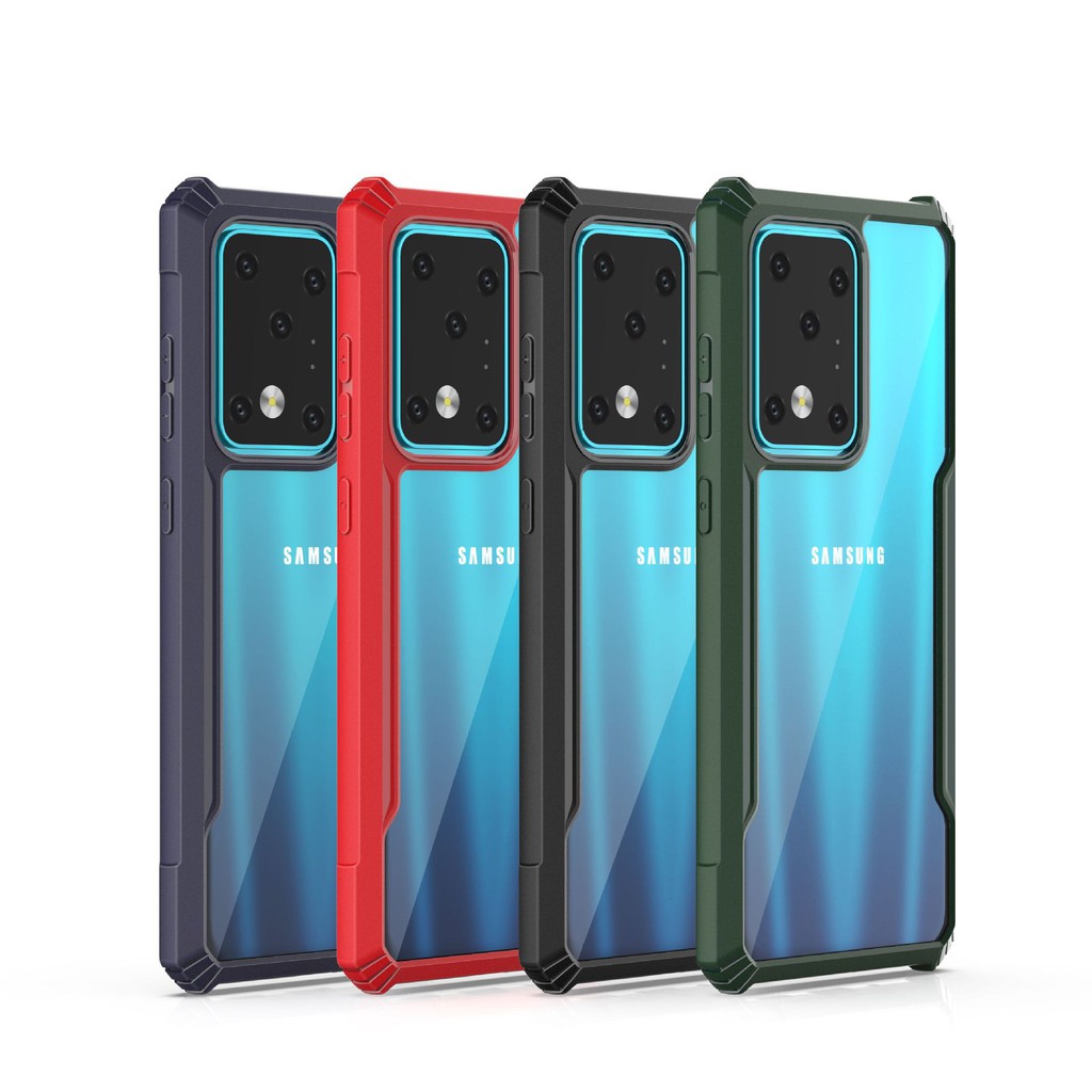 Ốp Điện Thoại Hybrid Cứng Màu Trong Suốt Chống Sốc qptg 0 Cho Samsung S10 S20 S30 PRO Lite Fe Ultra PLUS