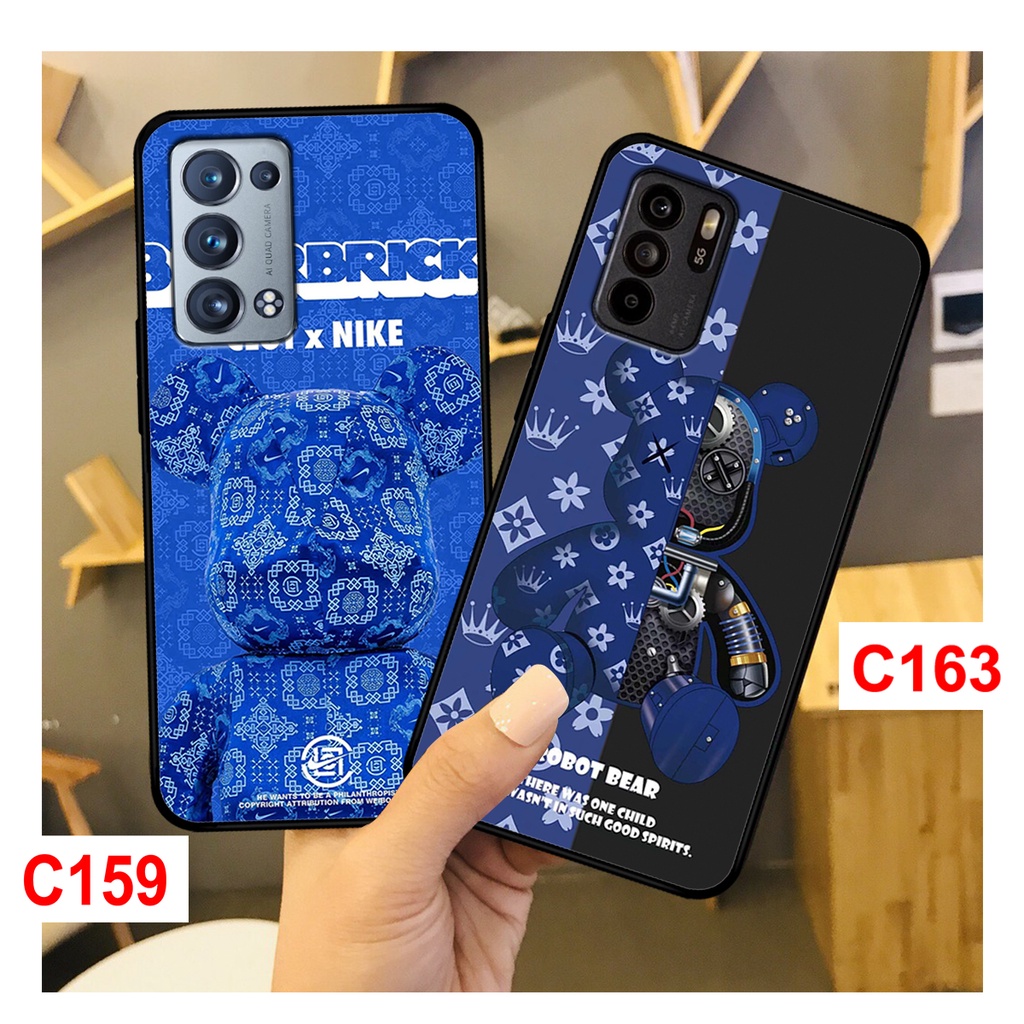 Ốp lưng Oppo Reno 6 - Reno 6Z -  Reno 6 Pro in hình gấu bearbrick thời trang cao cấp.