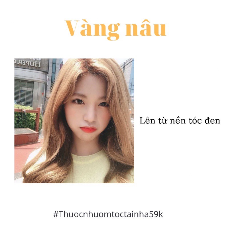 Thuốc nhuộm tóc MÀU VÀNG NÂU