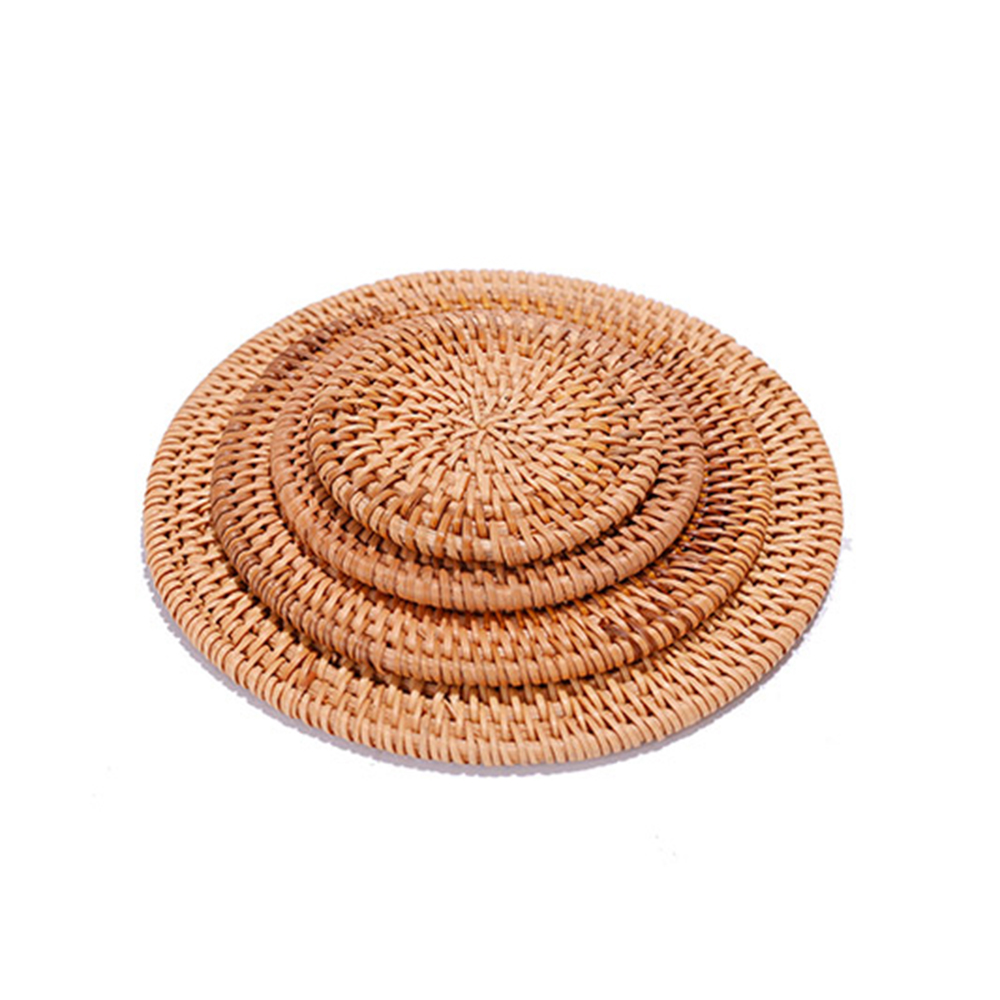 Đế lót ly bằng mây đan độc đáo