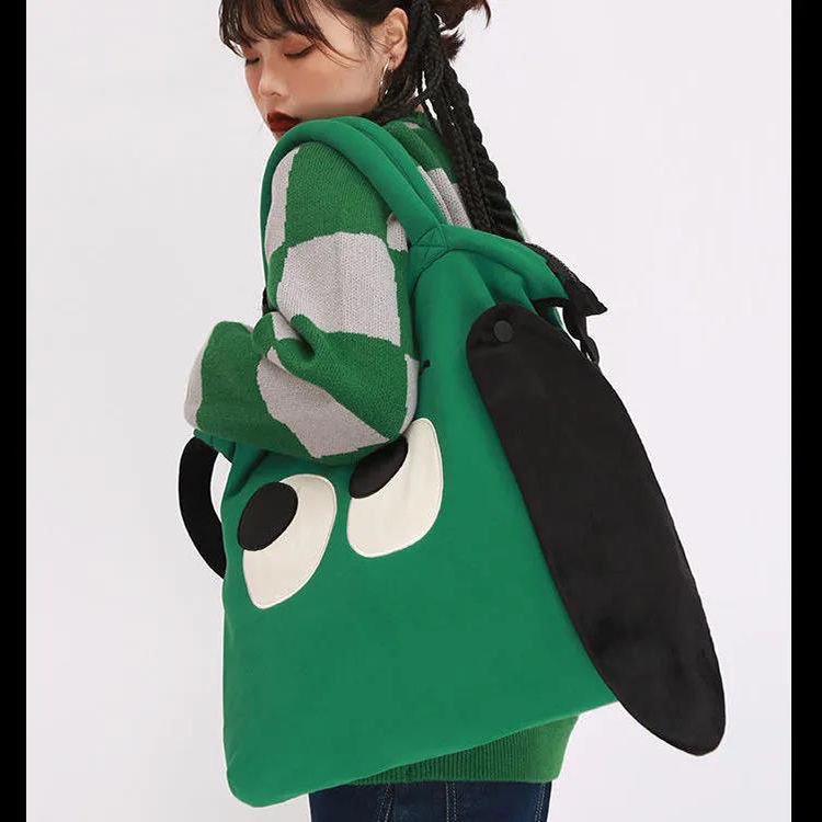 Túi đeo vai ENVIROSAX sức chứa lớn hình chú chó dễ thương thời trang dành cho nữ