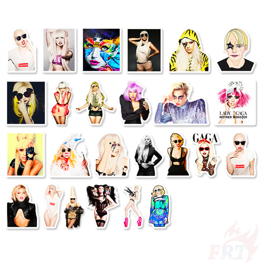 ❉ Lady Gaga - Series 02 Superstar Stickers ❉ 50Pcs/Set POP Singer Waterproof DIY Fashion Decals Doodle Stickers