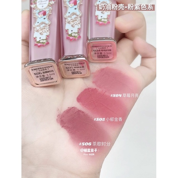 Son kem FLOWER KNOWS dòng Strawberry Rococo 3.5ml không phai màu