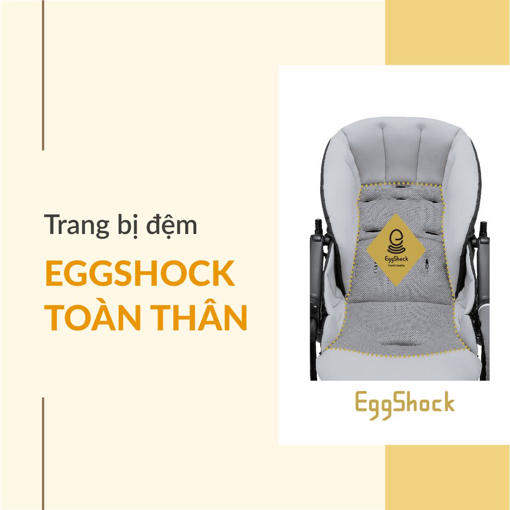 Xe đẩy gấp gọn 2 chiều cho bé Combi Sugocal Compact, xe nôi em bé siêu nhẹ - Monnie Kids