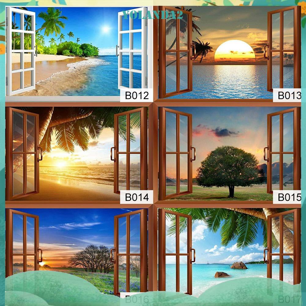 Bộ Tranh Đính Đá 5d Tự Làm Hình Cửa Sổ Độc Đáo