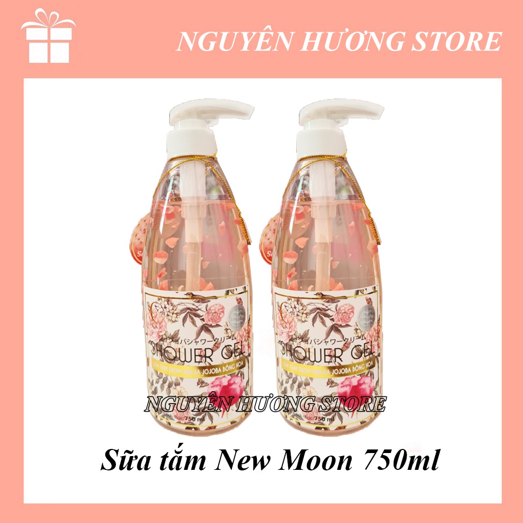 Sữa tắm thơm mịn da Jojoba Bông Hoa New Moon Shower Gel 750ml